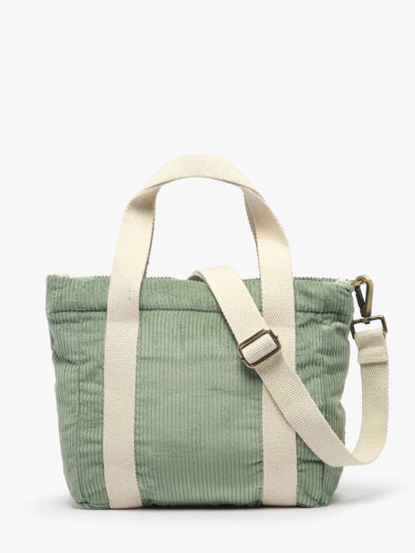 Handtas Velours Ribfluweel Hindbag Groen velours V ander zicht 4
